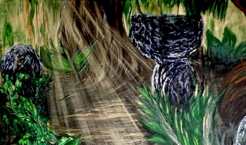 Creation Spotlight: Light in the Jungle Painting