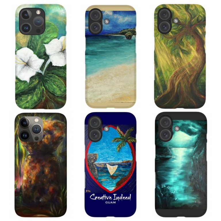 Phone Cases with Guam art prints by Michelle Pier