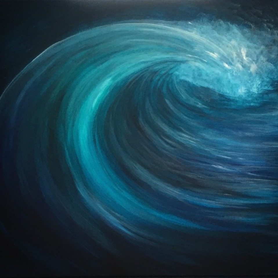 A Burst of Painting Creations: Abstract Water, Floral, & Wave