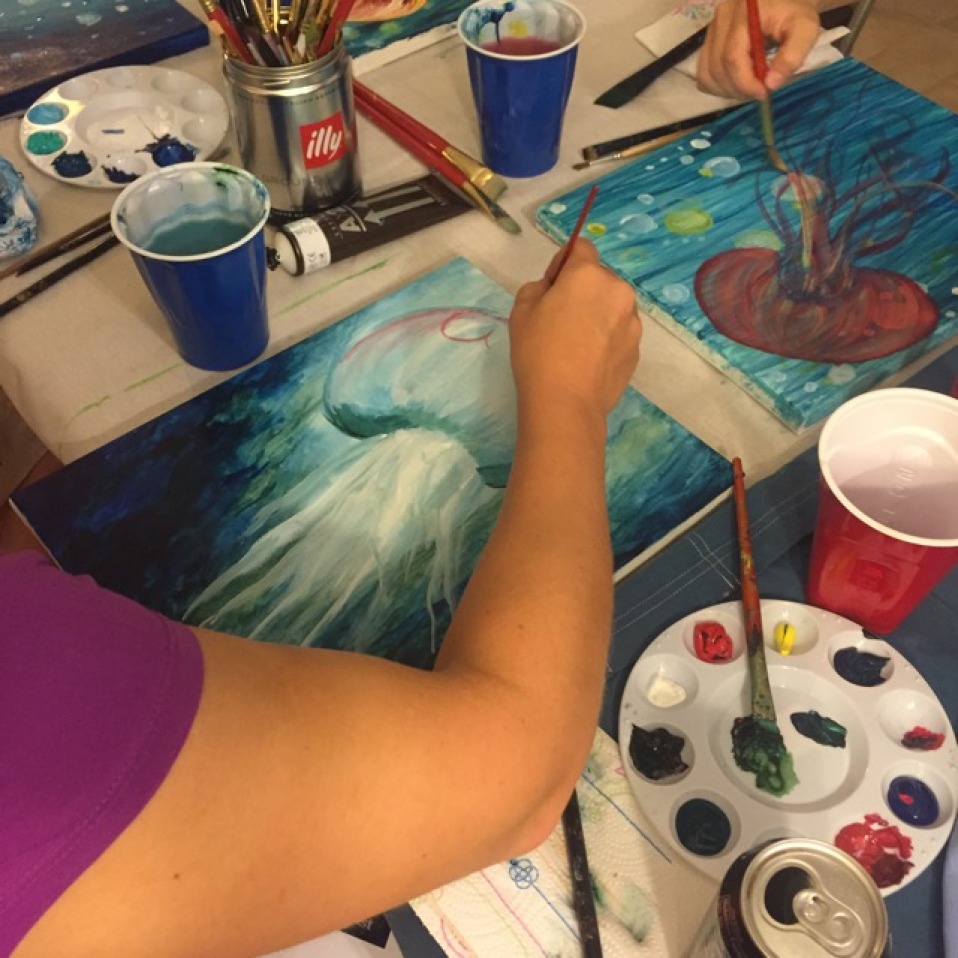 Jellyfish Painting Party Full of Colorful Creations