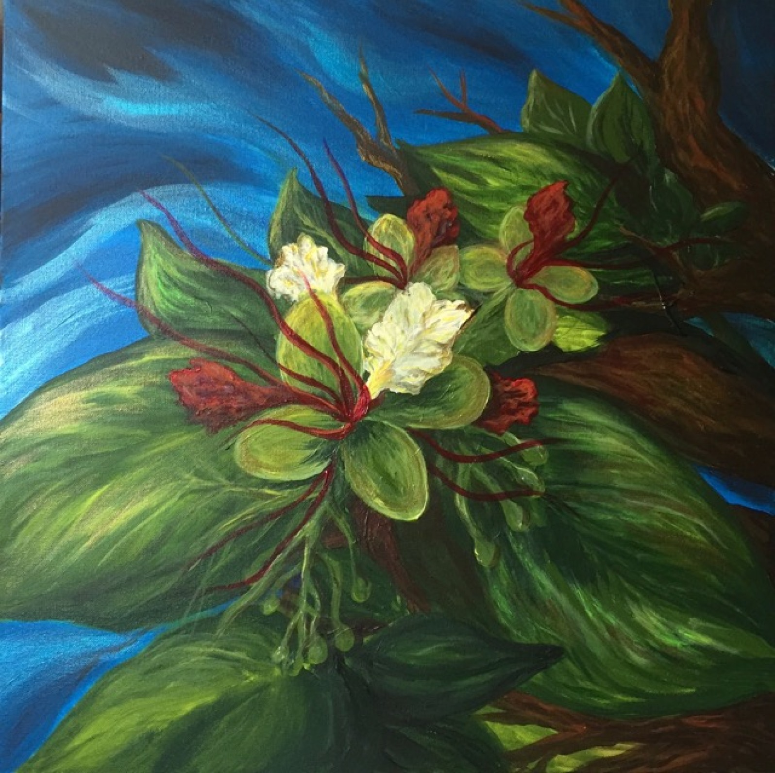 Native Flowers of Guam 2-piece Painting Project