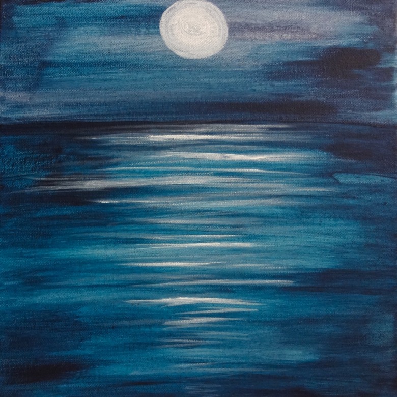Peaceful Moon on Sea