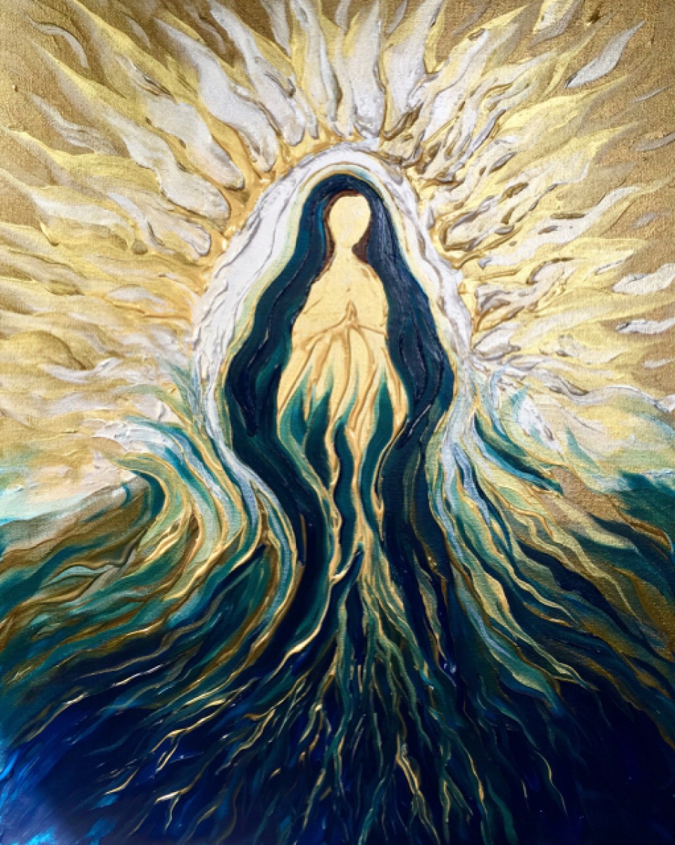 Finally painting for ME. Divine mother goddess painting!