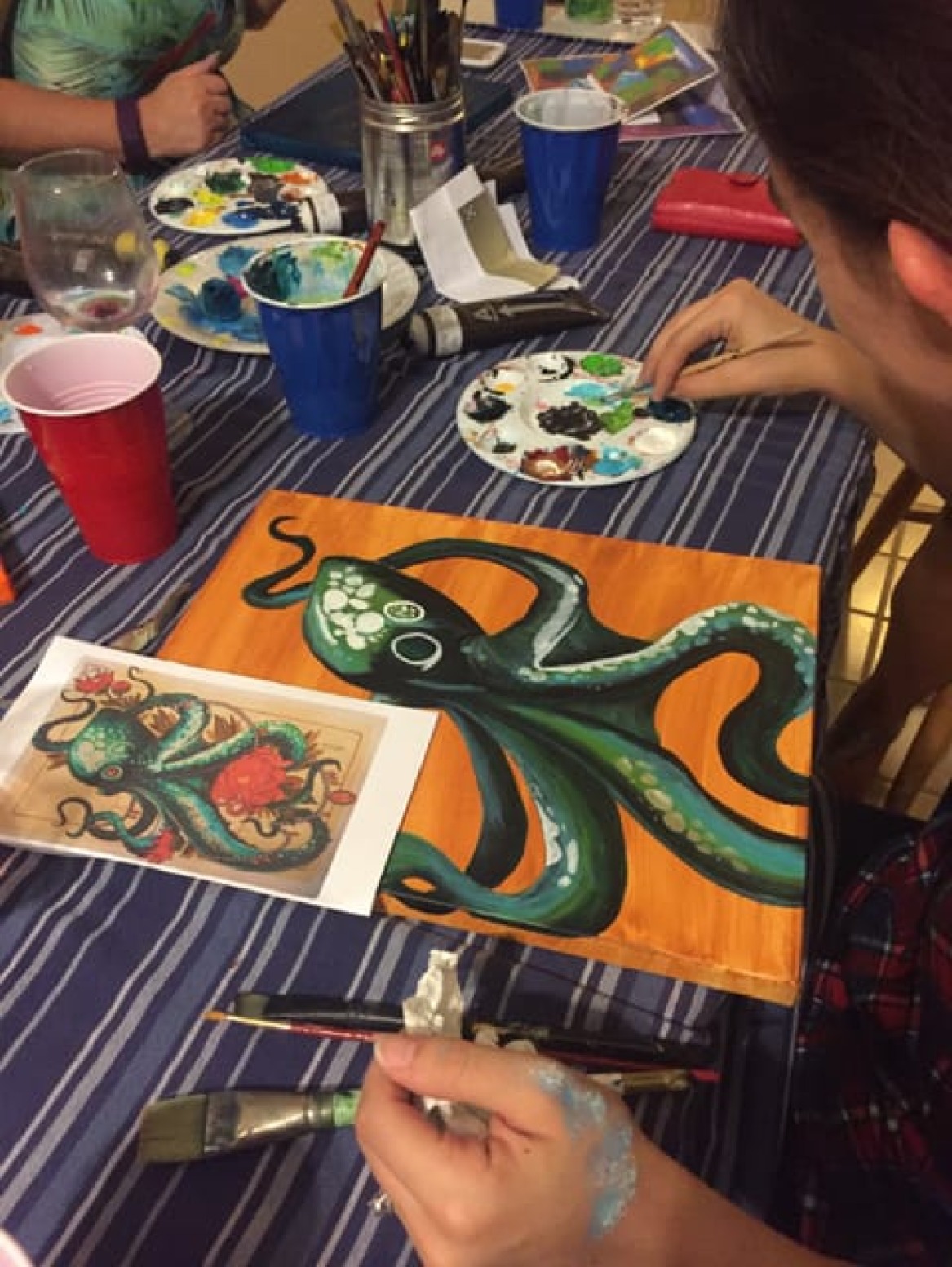 Last Creative Session Painting Party for Awhile!