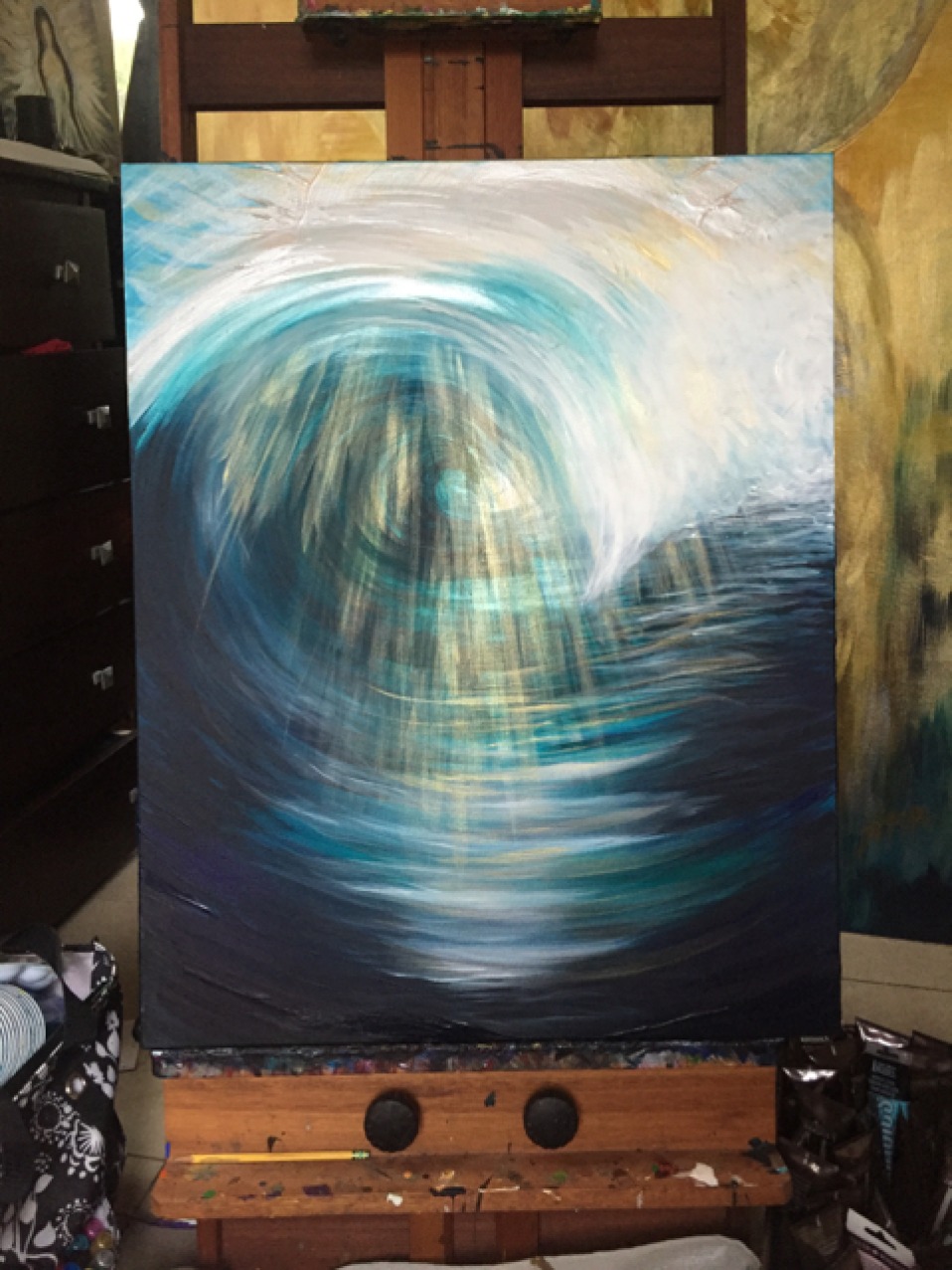 Divine Wave Painting from Start to Finish