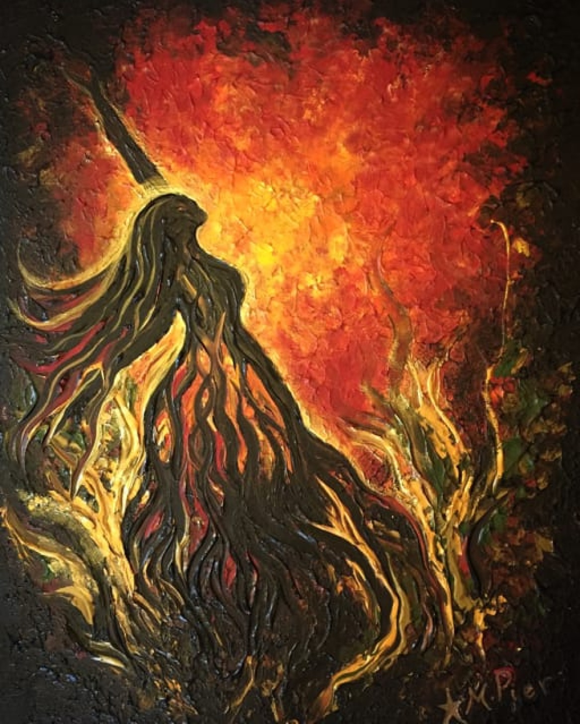 The Making of a Golden Goddess Painting