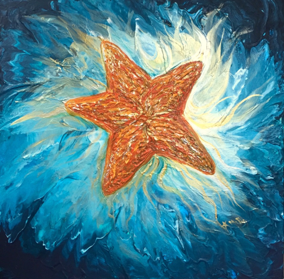 A Starfish Commission Painting in the Making!