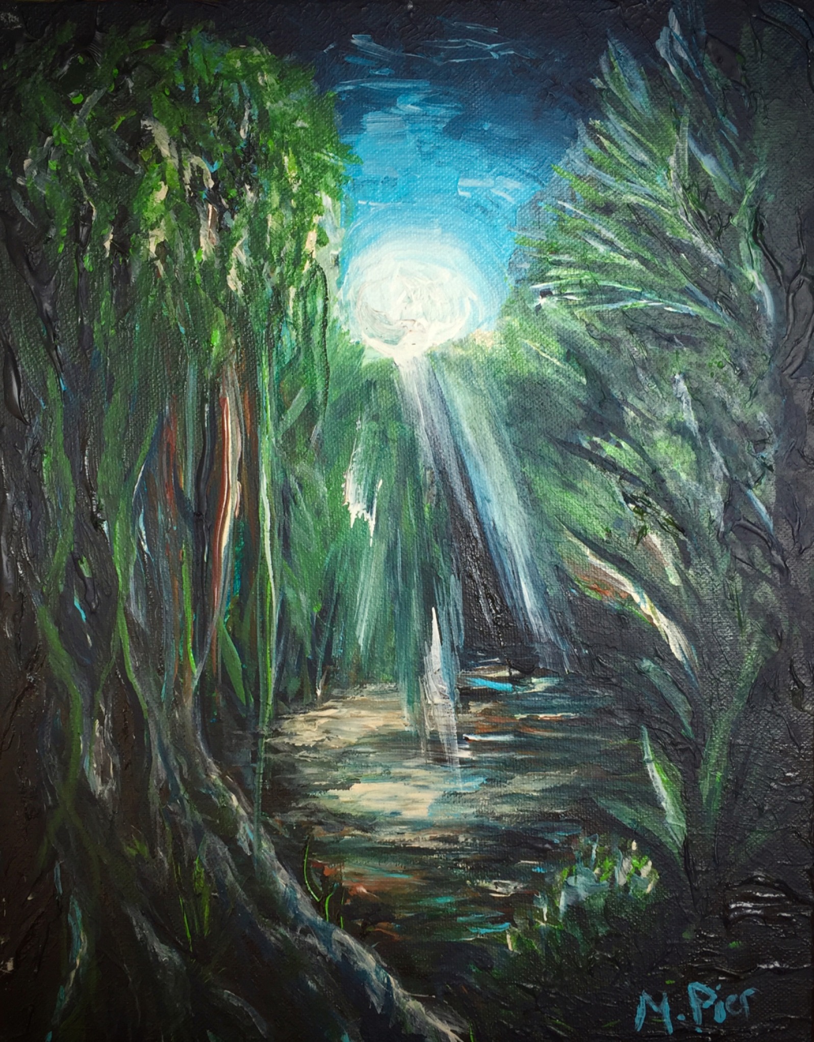 Moonlit Jungle- SOLD