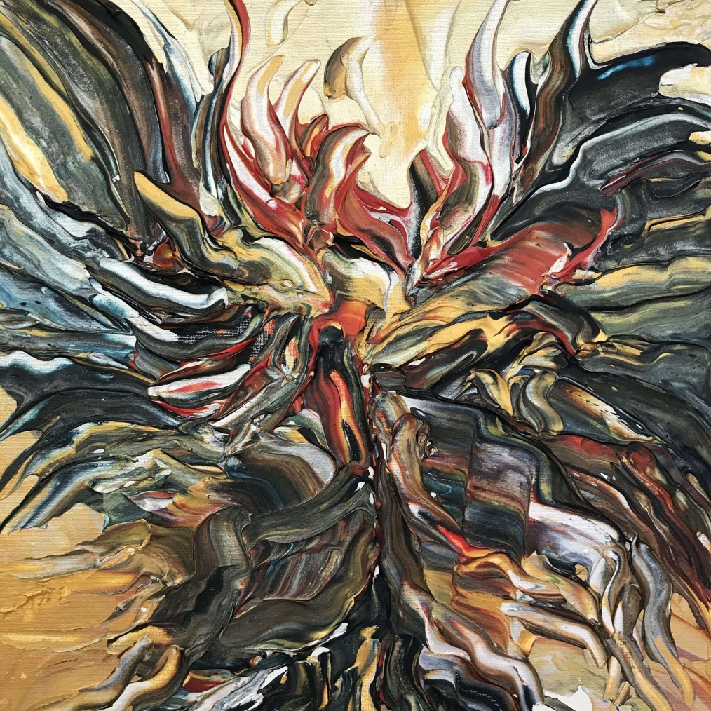 Abstract Cockfight