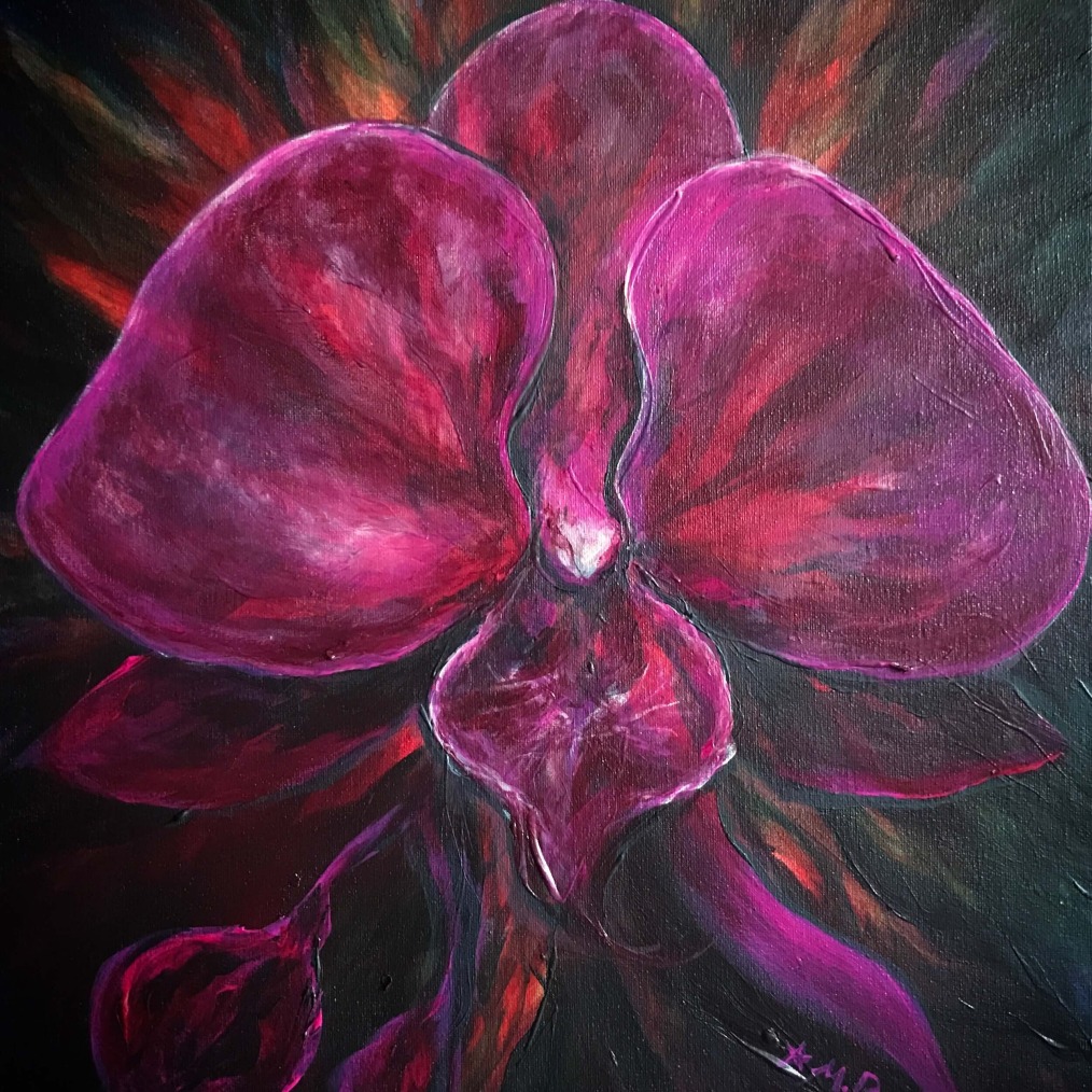 Purple Orchid- SOLD