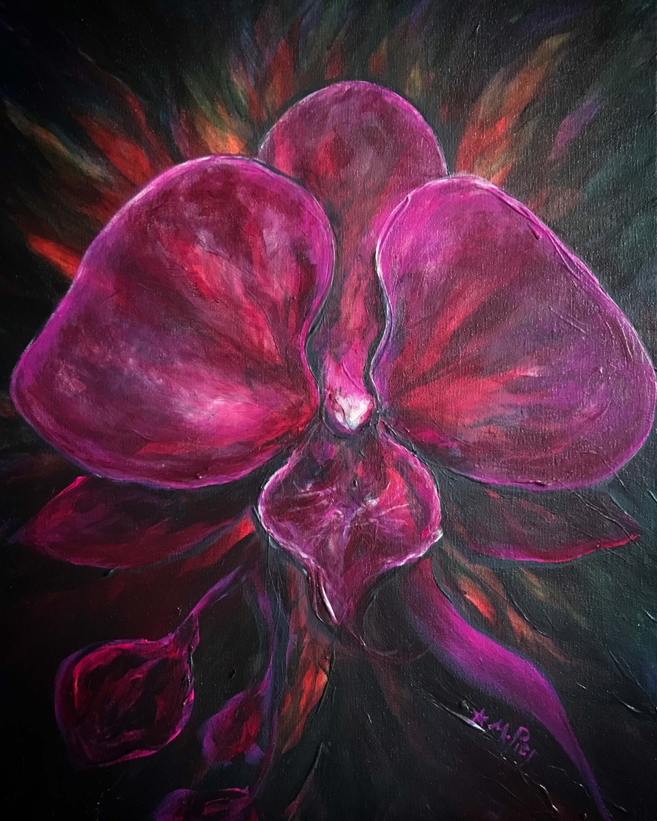 Purple Orchid- SOLD