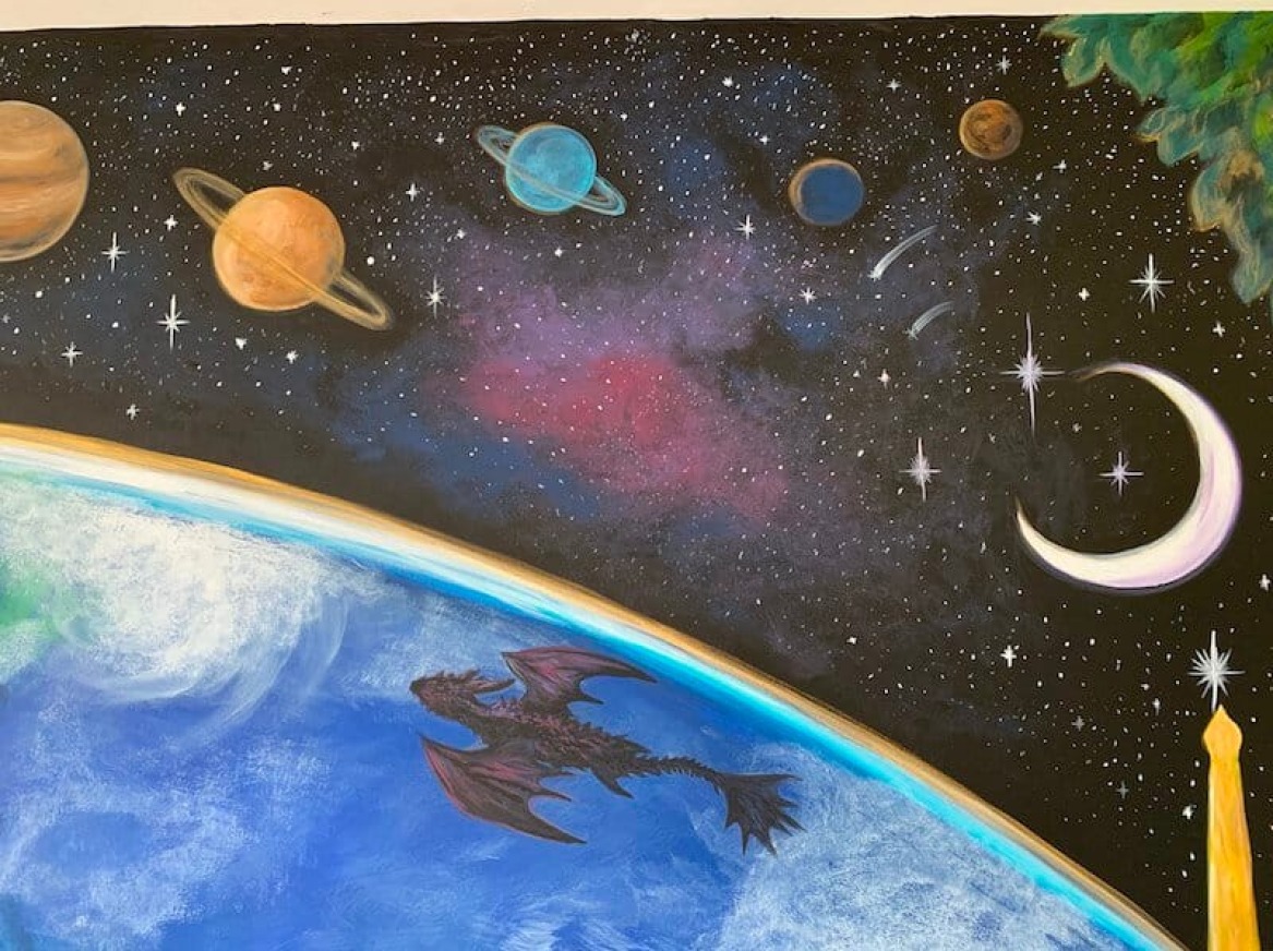 Playroom Earth Mural 5