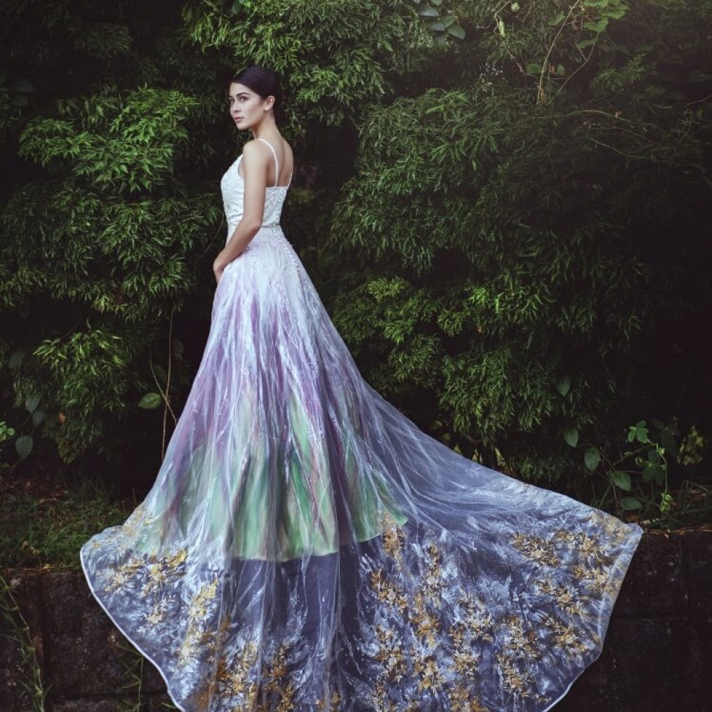 Midsummer Night’s Dream Painted Wedding Dress