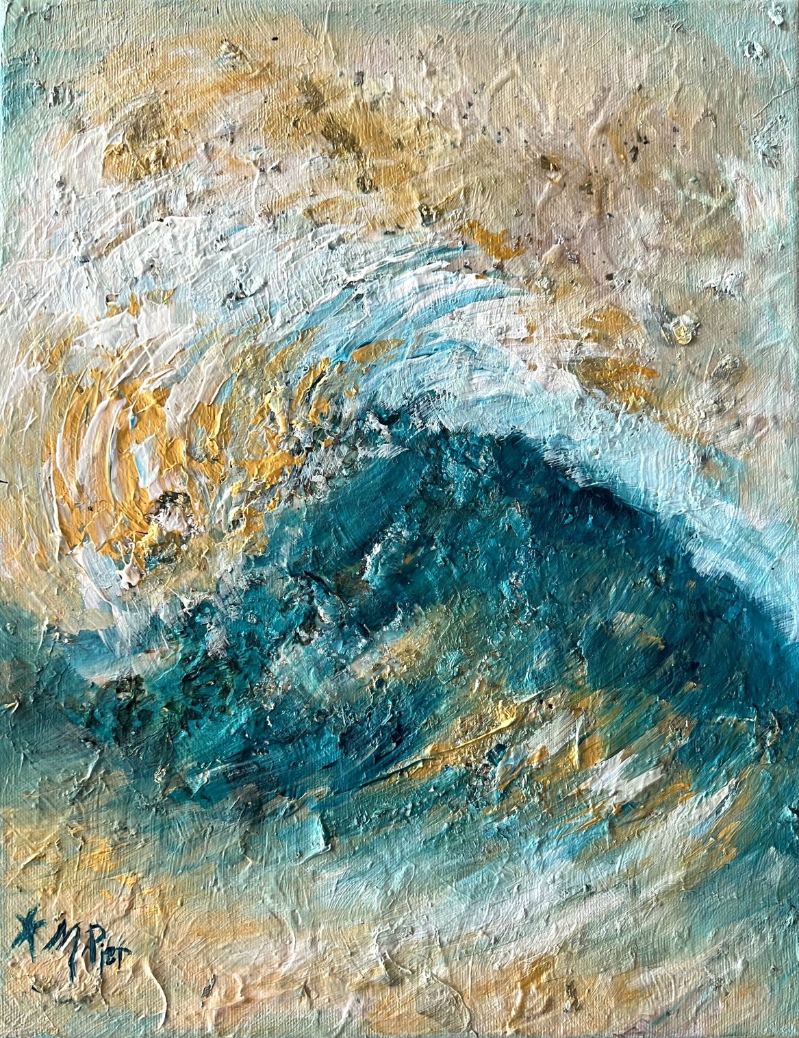 Guam wave, abstract, art for sale, Guam art, Michelle Pier, creative indeed, buy Guam art