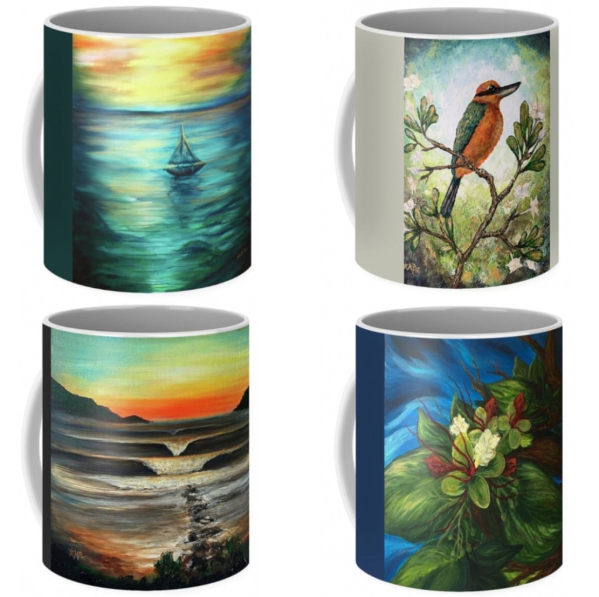 Mugs of Guam Art Prints by Michelle Pier