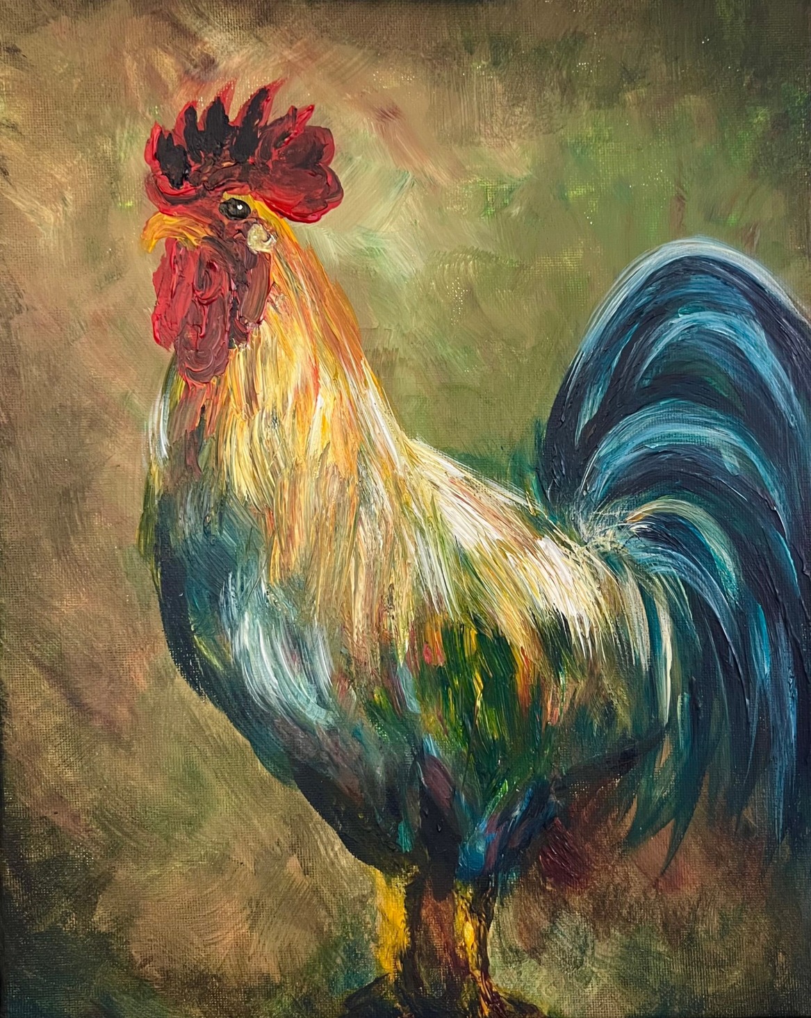 Rooster in the Yard