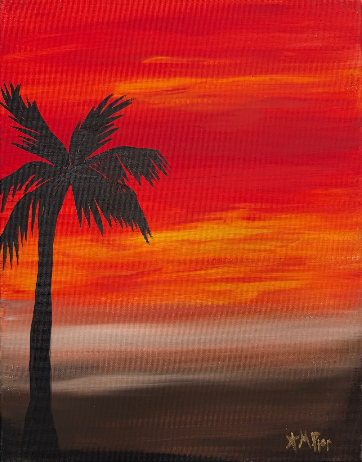 Sunset Silhouette -SOLD