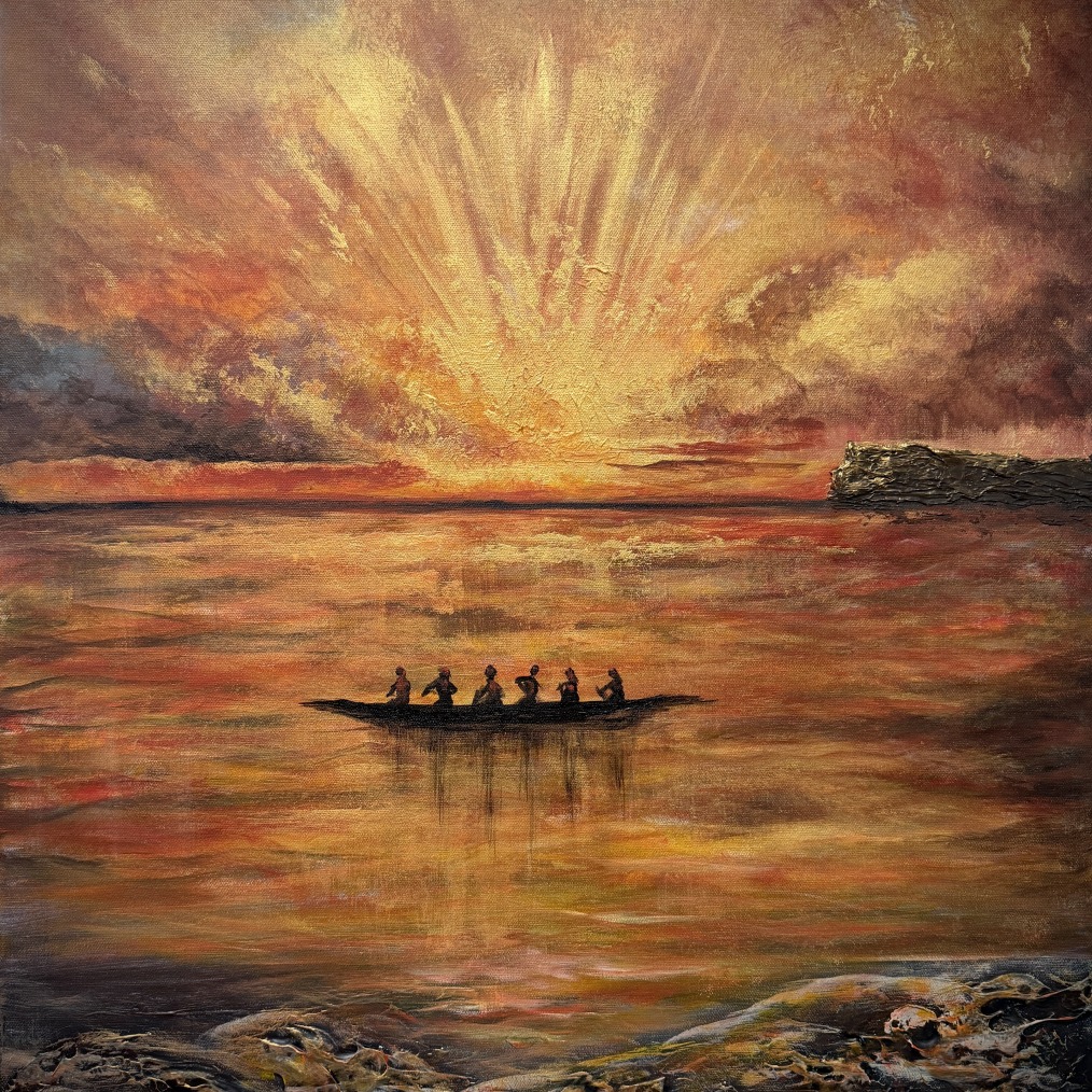 Golden Hour Paddlers -SOLD Golden Hour Paddlers -SOLD