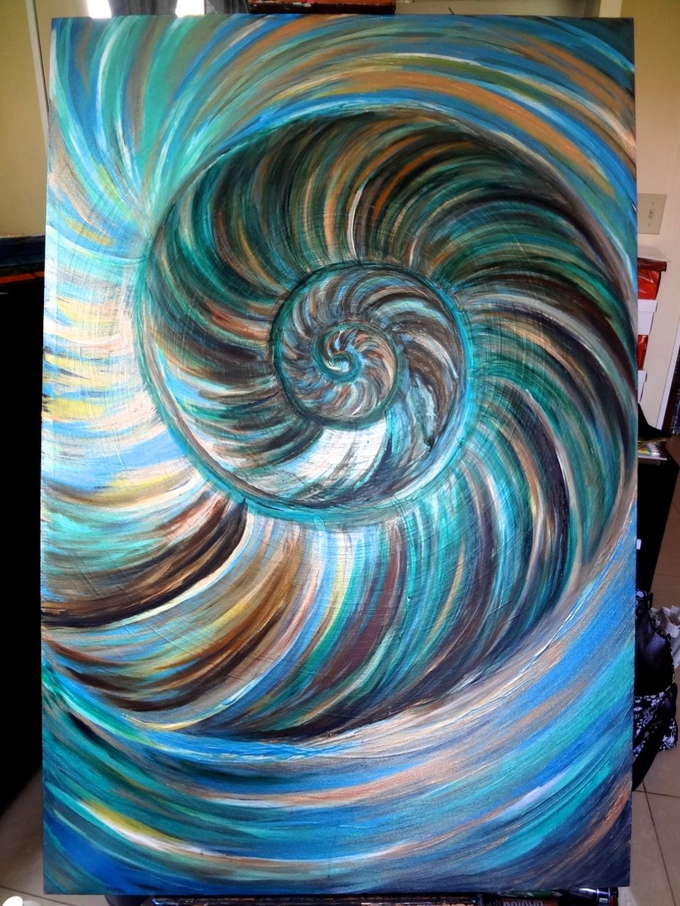 Creative Spotlight: Nautilus Painting in Progress PART 2