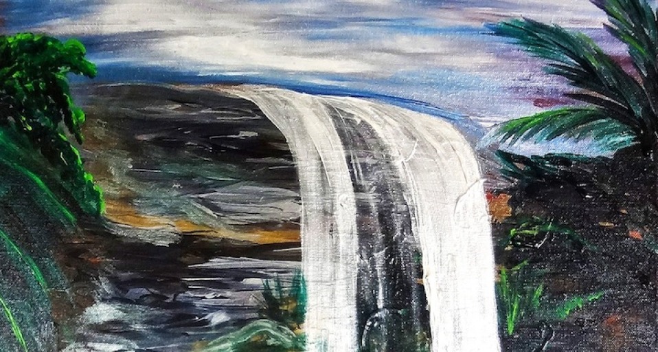 Creative Spotlight: San Carlos Waterfall Guam Painting Time Lapse