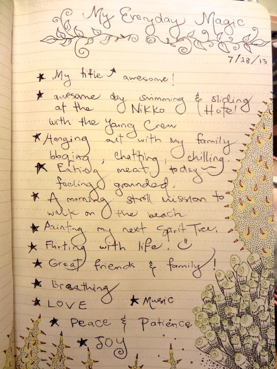 My Everyday Magic Journal Pages ~ Appreciation