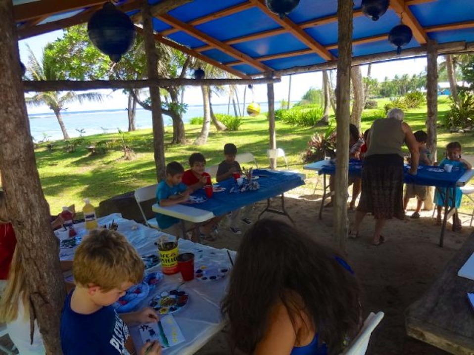 Kids Creative Art Session at Jeff’s Pirates Cove on Guam