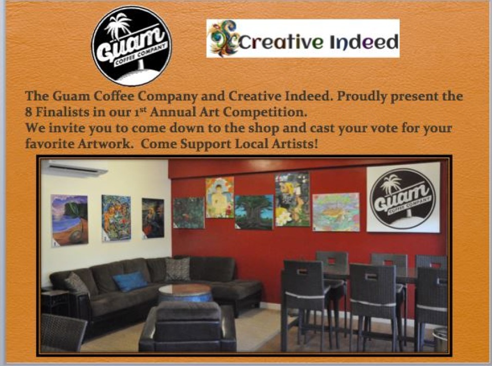 Vote for Your Favorite Artwork in the Local Art Competition by Guam Coffee & Creative Indeed