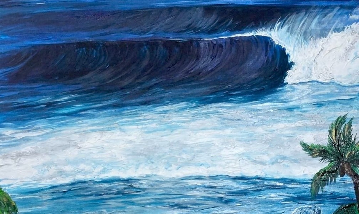 Creative Spotlight: Waves Commission Painting Start to Finish