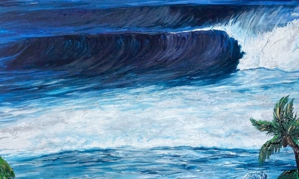 Creative Spotlight: Waves Commission Painting Start to Finish