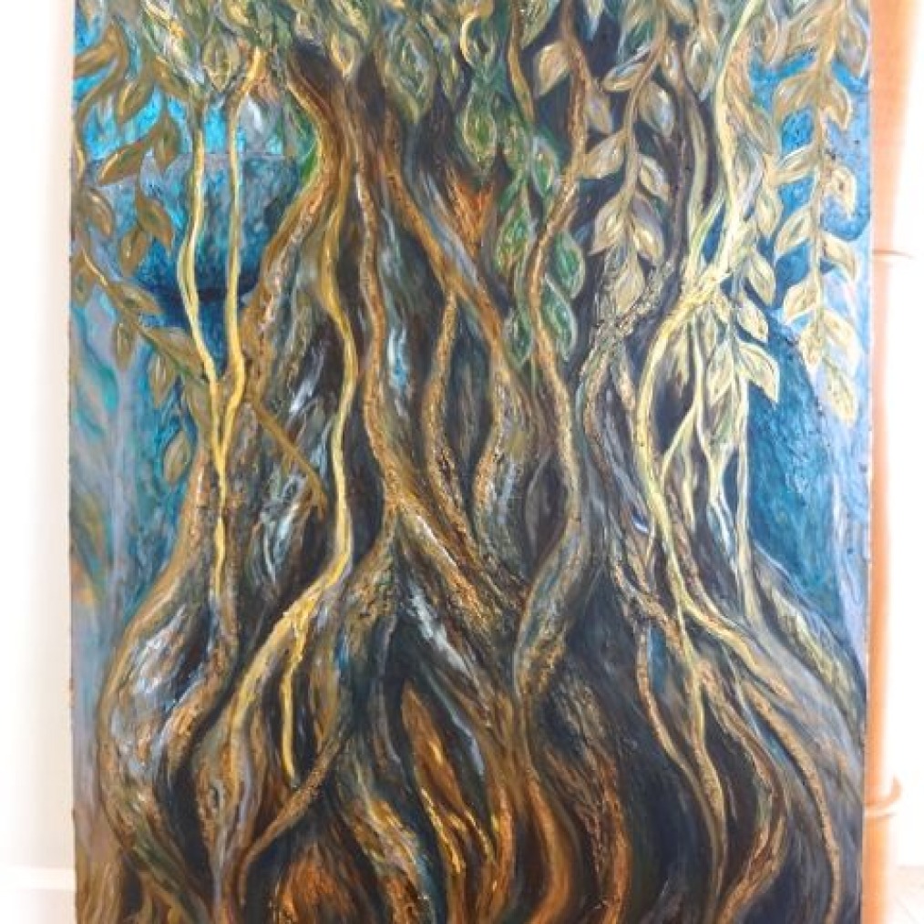 Large Metallic Spirit Tree Commission