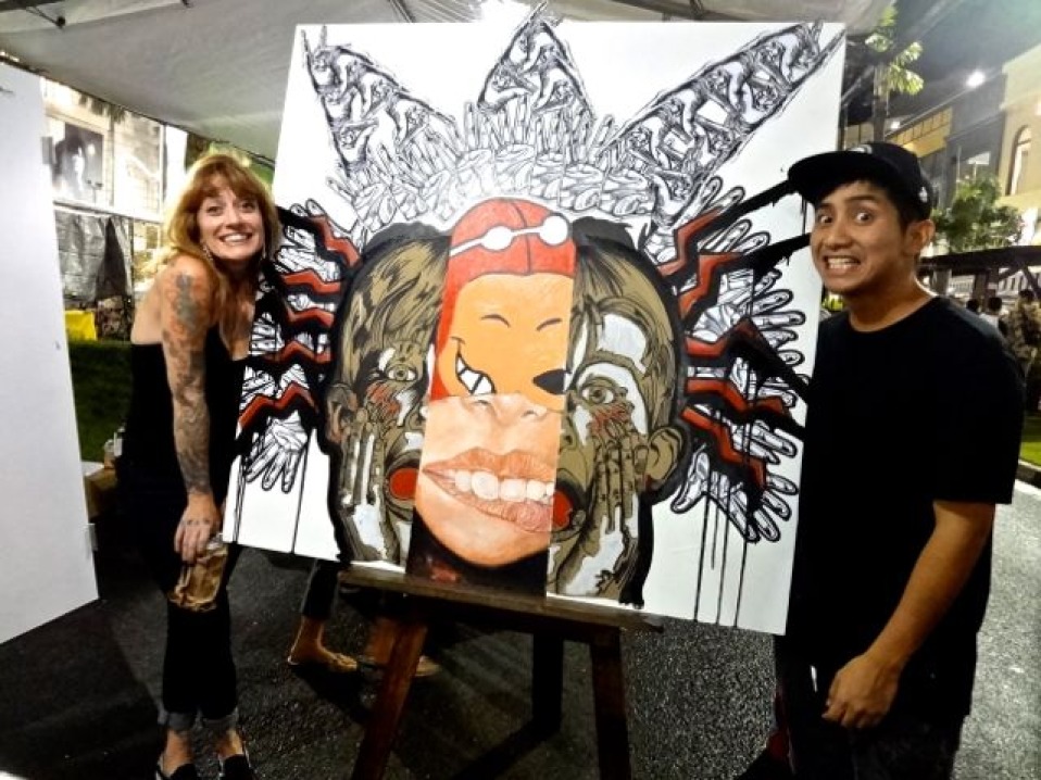 GAX Live Art Night and BBQ Block Party in Tumon