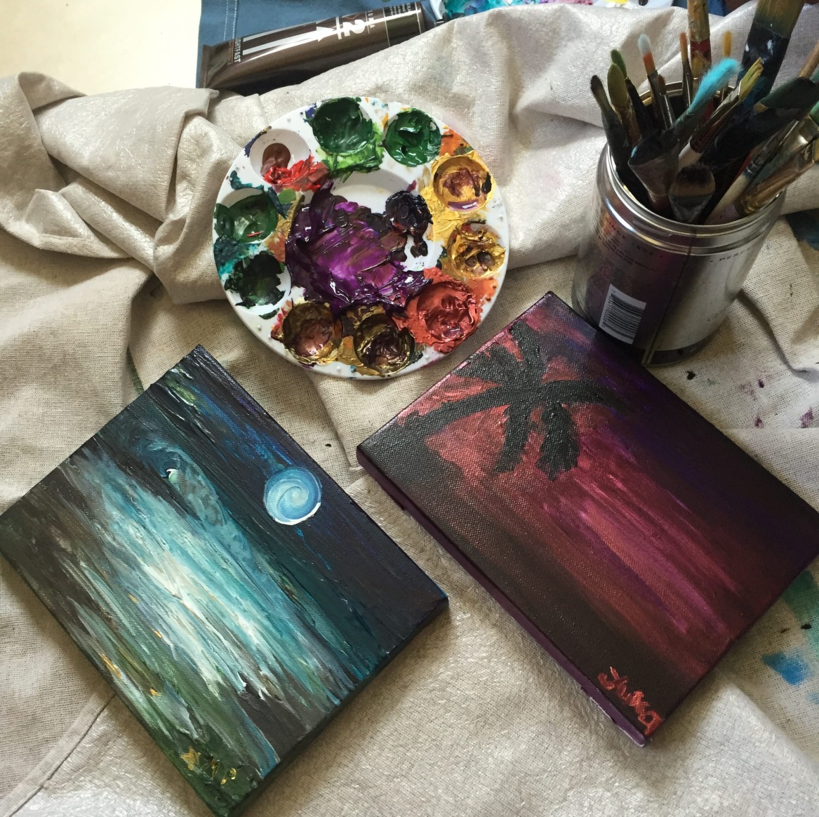 Impromptu Creative Session at Home With a Friend