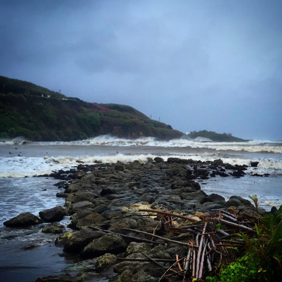 Typhoon Bavi misses Guam, brings waves to the Bay (video)