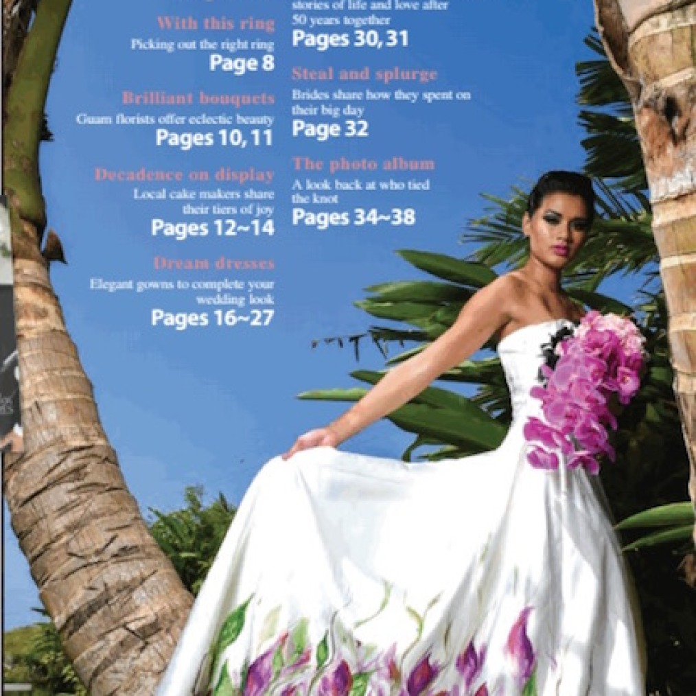 2015 Pacific Daily News Bridal Guide: Painted Dress Photoshoot