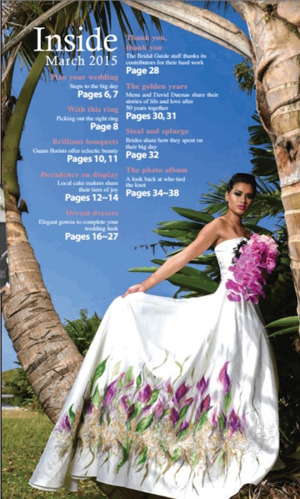 2015 Pacific Daily News Bridal Guide: Painted Dress Photoshoot