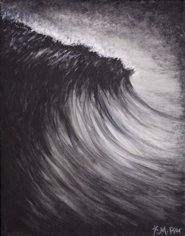 Black and White Wave