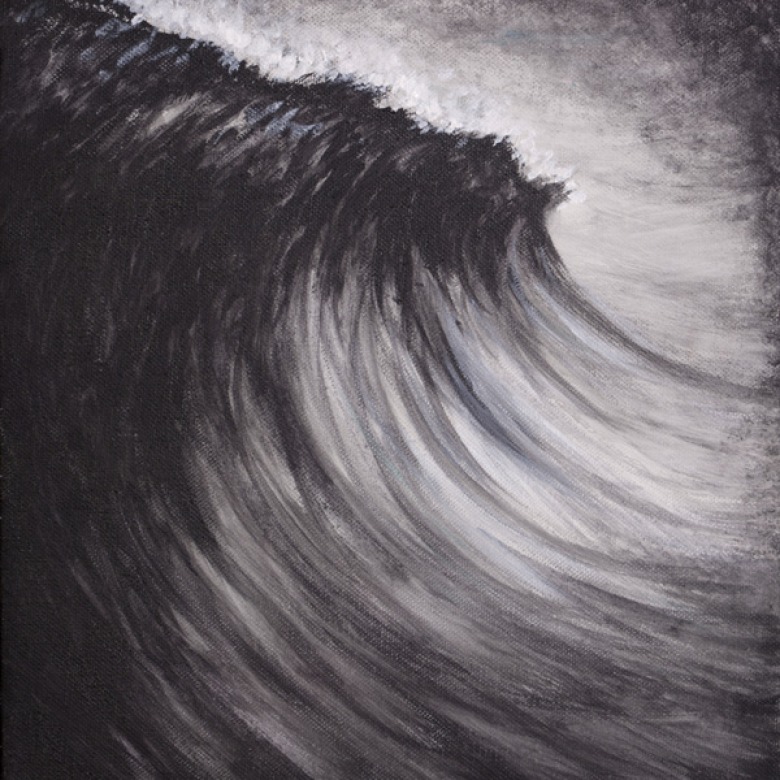 Black and White Wave