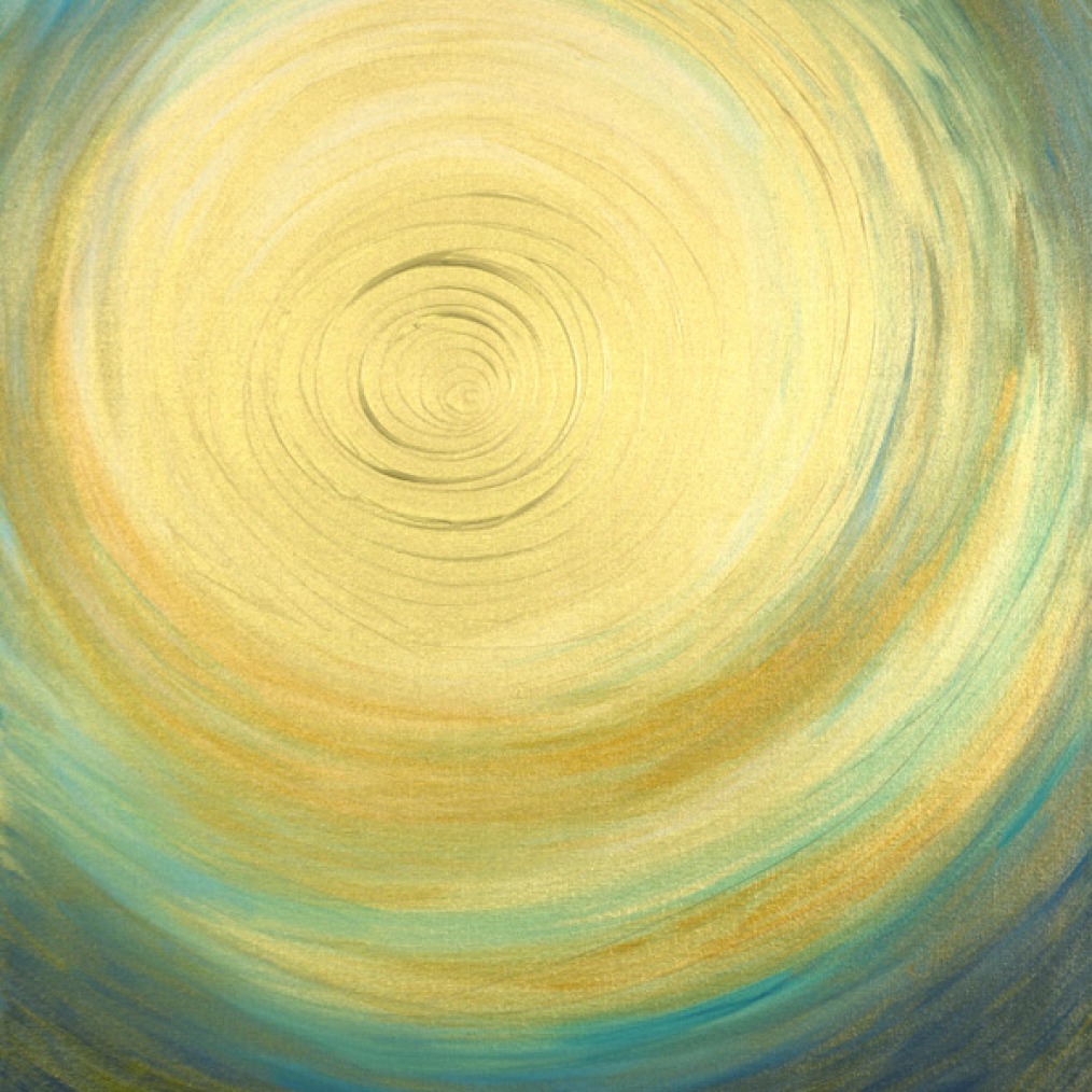 Gold & Blue Spiral