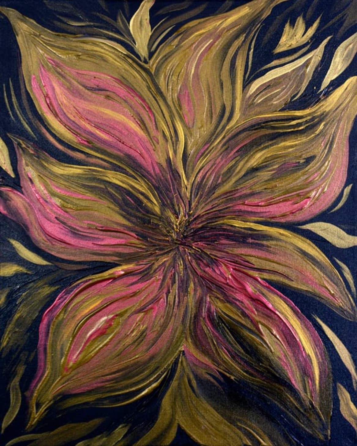 Metallic Abstract Floral