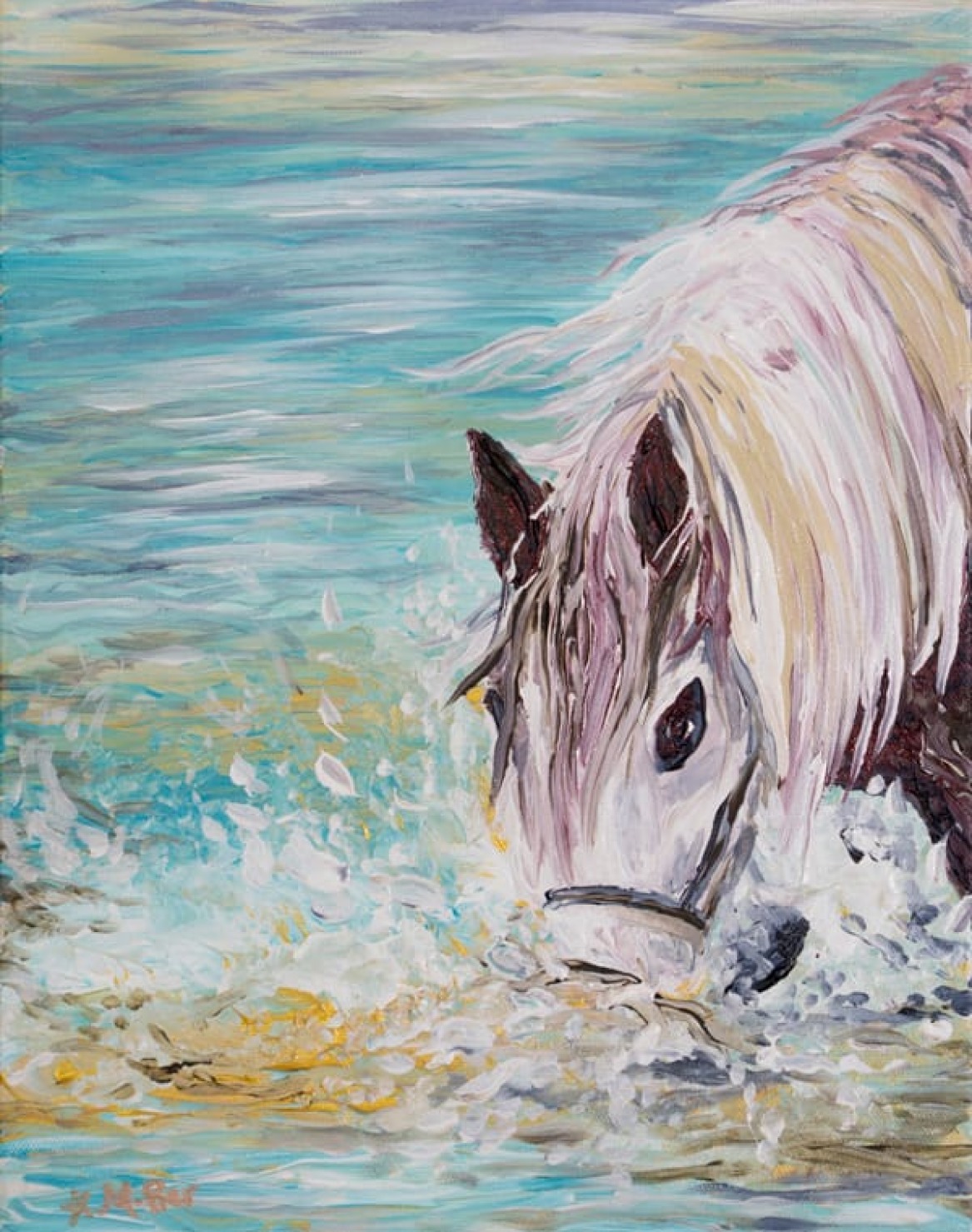 Refreshed White Horse